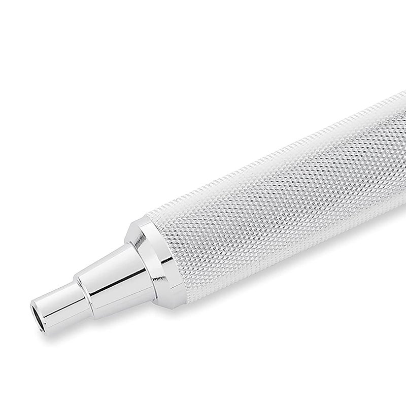 rOtring Rapid Pro Retractable Ballpoint Technical Drawing Pen, Medium Point, Blue Ink, Silver Full-Metal Body - Image 4